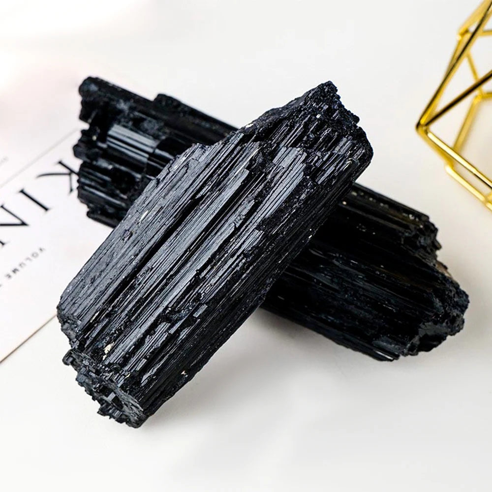 Black Tourmaline Natural Raw Crystal Mineral Specimen
