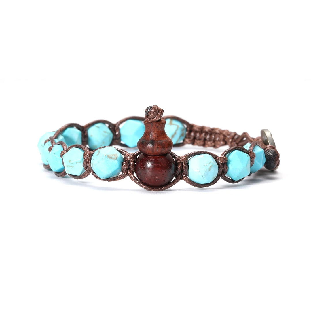 Natural Stone Handwoven Adjustable Unisex Bracelet