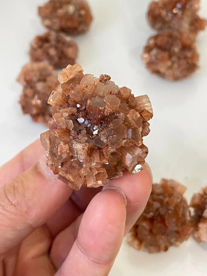 Aragonite Natural "Sputnik" Crystal Cluster Specimen from Morocco