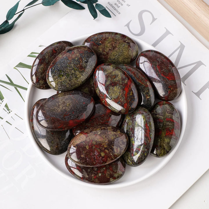 Dragon Blood Jasper Palm Stone