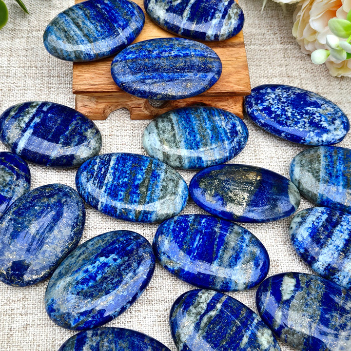 Lapis Lazuli Crystal Palm Stone