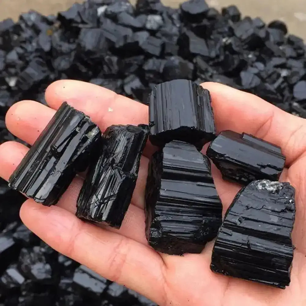 Black Tourmaline Rough Stone