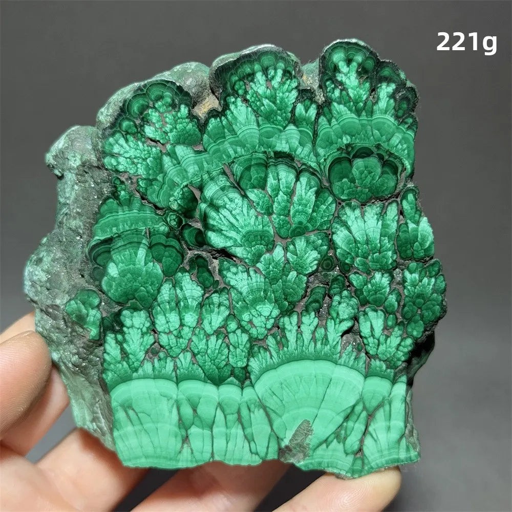 Malachite Raw Crystal Natural Stone Slice Mineral Slab