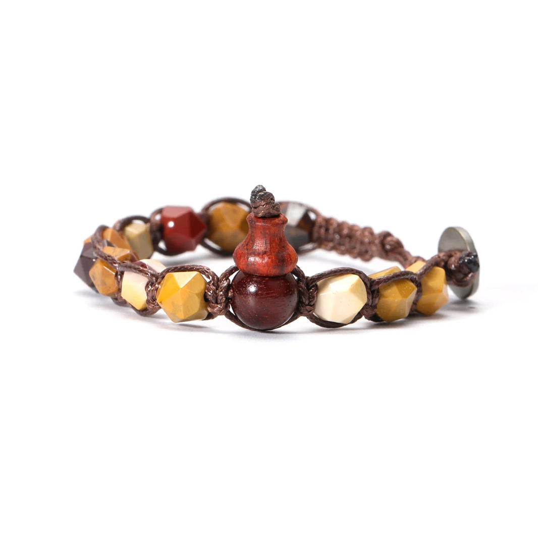 Natural Stone Handwoven Adjustable Unisex Bracelet