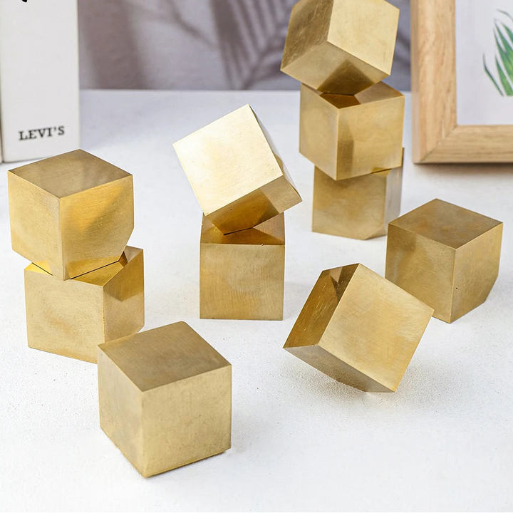 Pyrite Crystal Natural Cubic Block Specimen