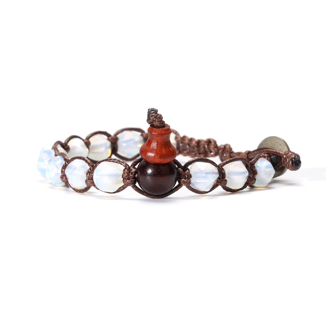 Natural Stone Handwoven Adjustable Unisex Bracelet