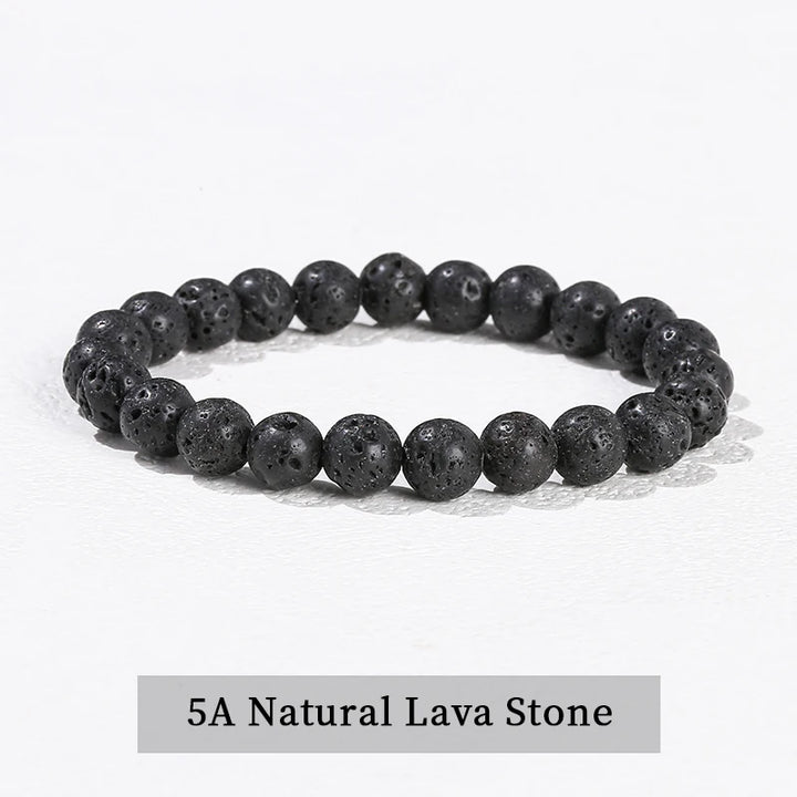 Natural Stone Beaded Bracelet in 30+ Crystal Varieties