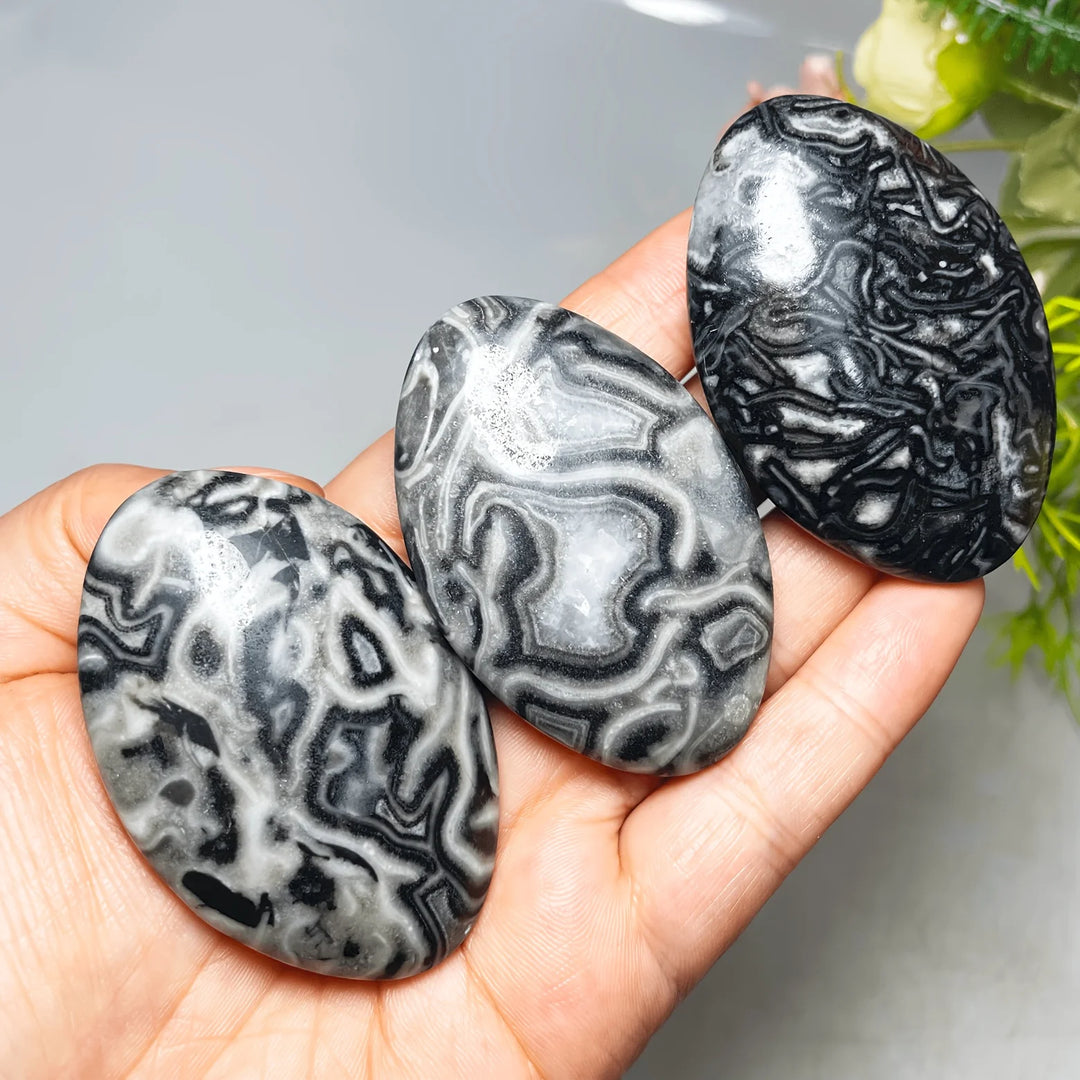 Picasso Jasper Crystal Polished Palm Stone