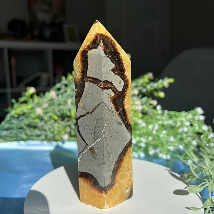 Septarian Stone Crystal Tower