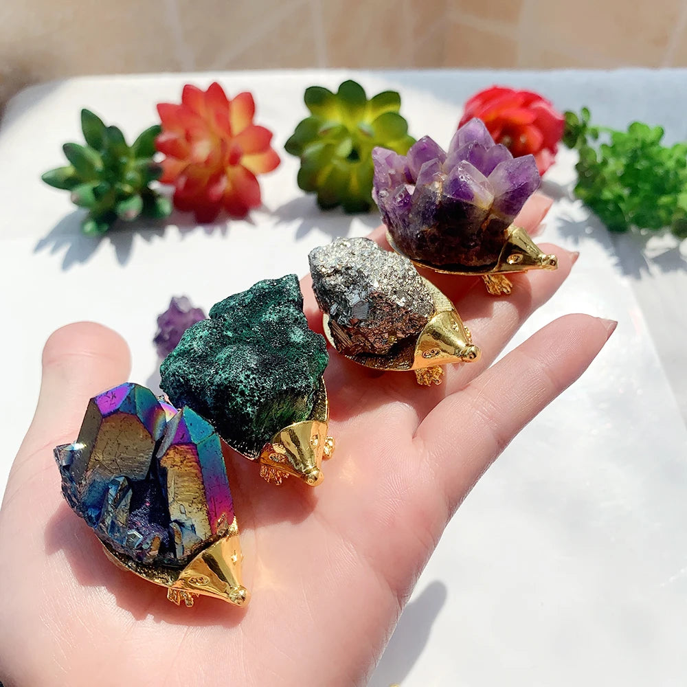 Crystal Hedgehog Figurine