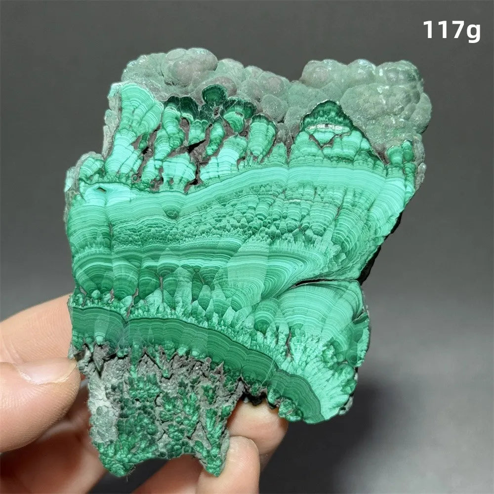 Malachite Raw Crystal Natural Stone Slice Mineral Slab