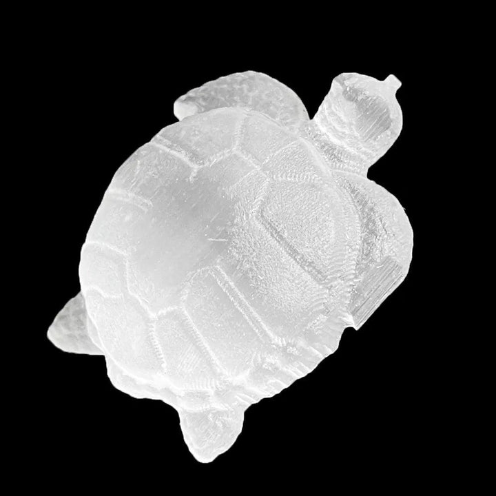 Selenite Crystal Carved Turtle Figurine