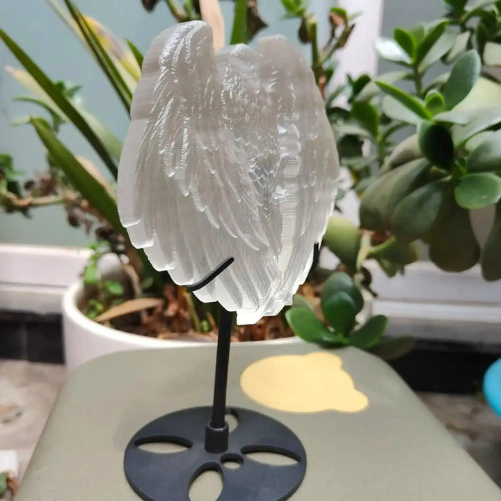 Selenite Eagle Carving | Hand Carved Crystal Bird Figurine