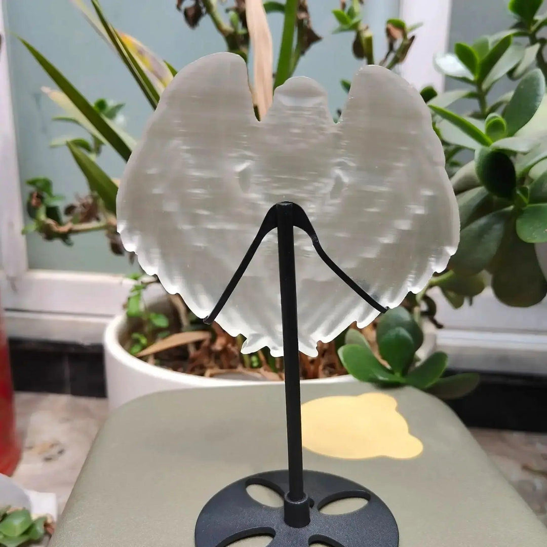 Selenite Eagle Carving | Hand Carved Crystal Bird Figurine