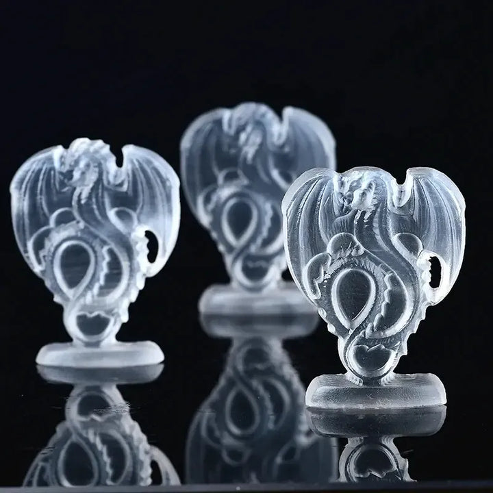 Selenite Fire Dragon Carving-Carvings-Ali-Selenite-65mm-Crystal Destiny