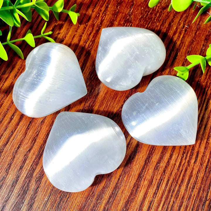 Selenite Heart Natural Crystal