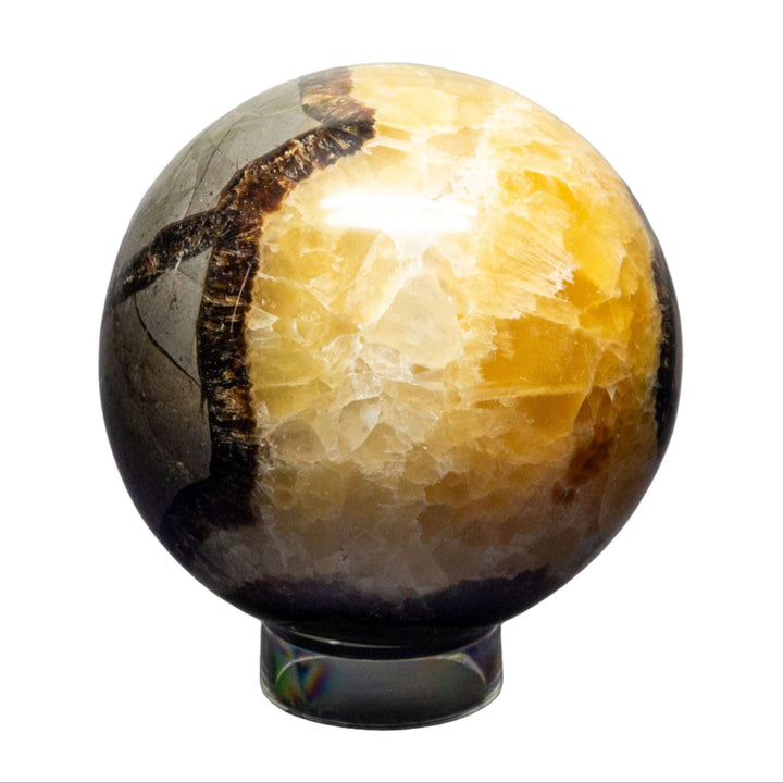 Septarian Stone Sphere 66-75mm-Spheres-Crystal Destiny-Septarian Stone-590g - 75mm Diameter-Crystal Destiny