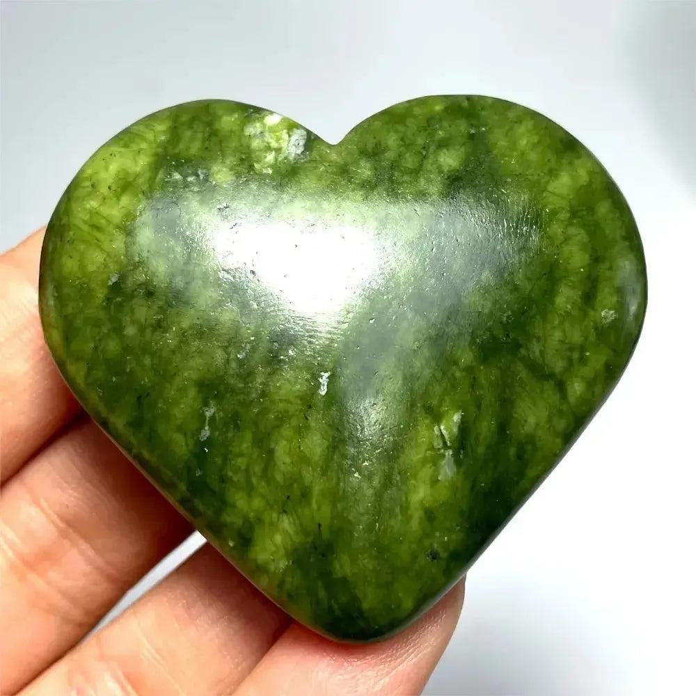 Serpentine Crystal Heart