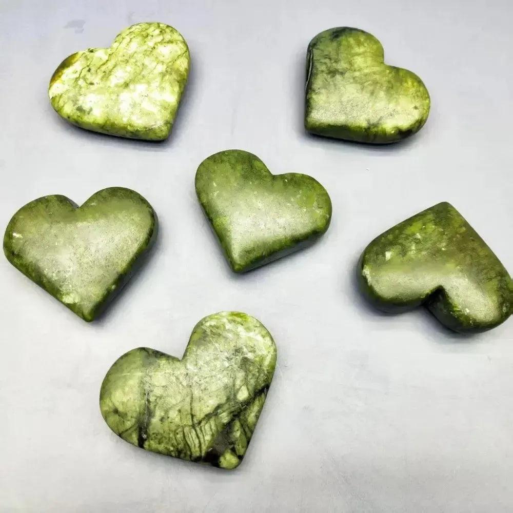 Serpentine Crystal Heart