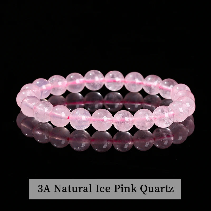 Natural Stone Beaded Bracelet in 30+ Crystal Varieties