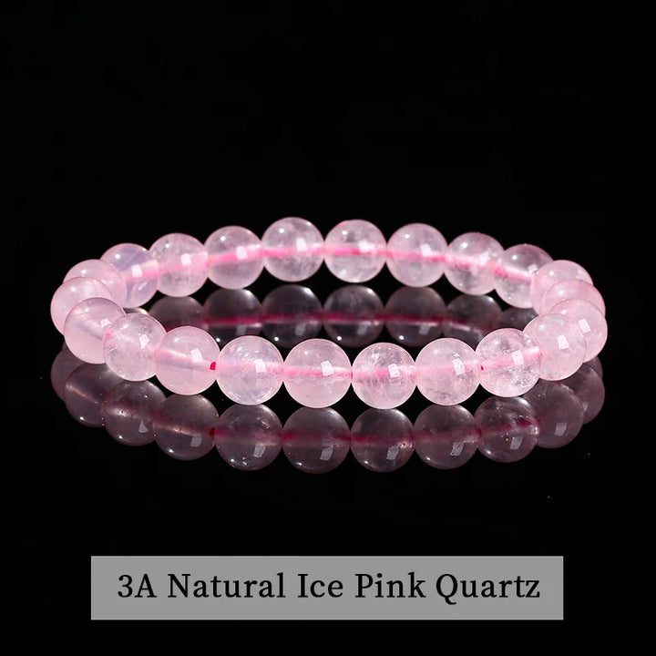 Natural Stone Beaded Bracelet in 30+ Crystal Varieties