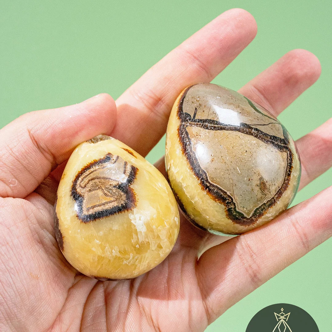 Septarian Crystal Egg Natural Dragon Stone Geode Egg