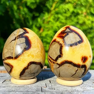 Septarian Crystal Egg Natural Dragon Stone Geode Egg