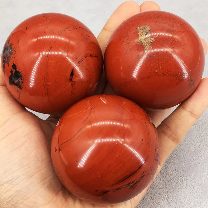 Red Jasper Crystal Polished Sphere