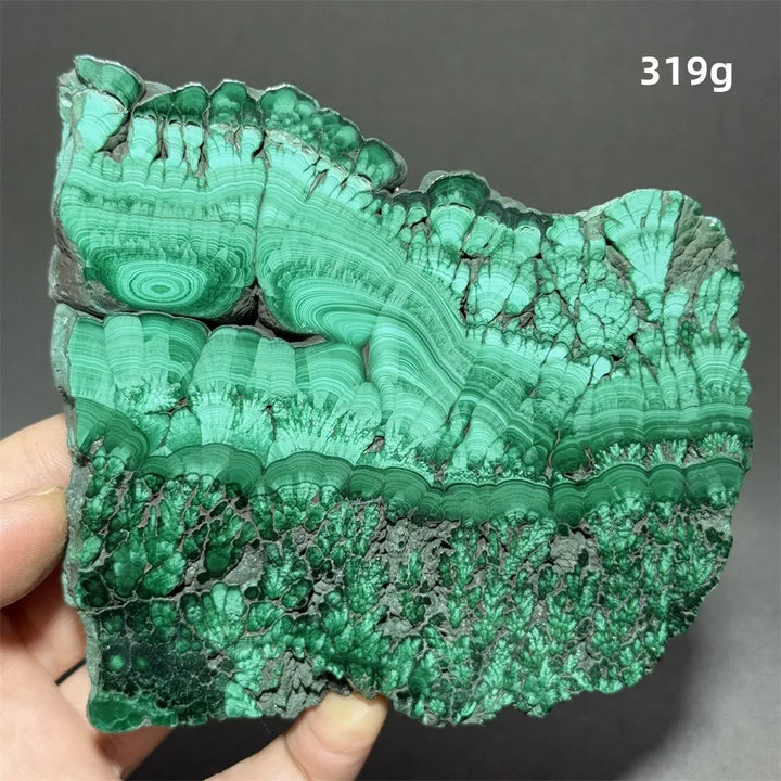 Malachite Raw Crystal Natural Stone Slice Mineral Slab