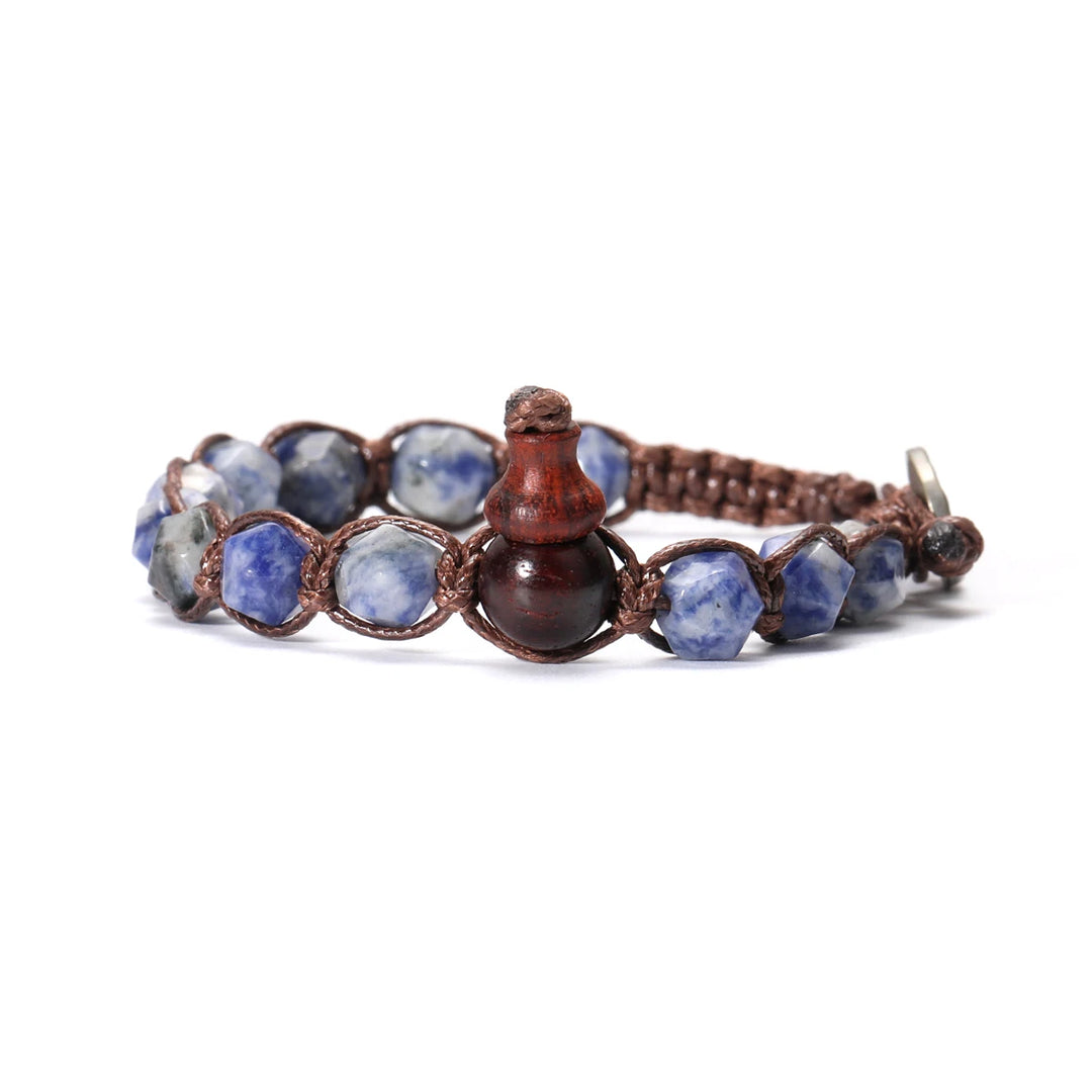 Natural Stone Handwoven Adjustable Unisex Bracelet