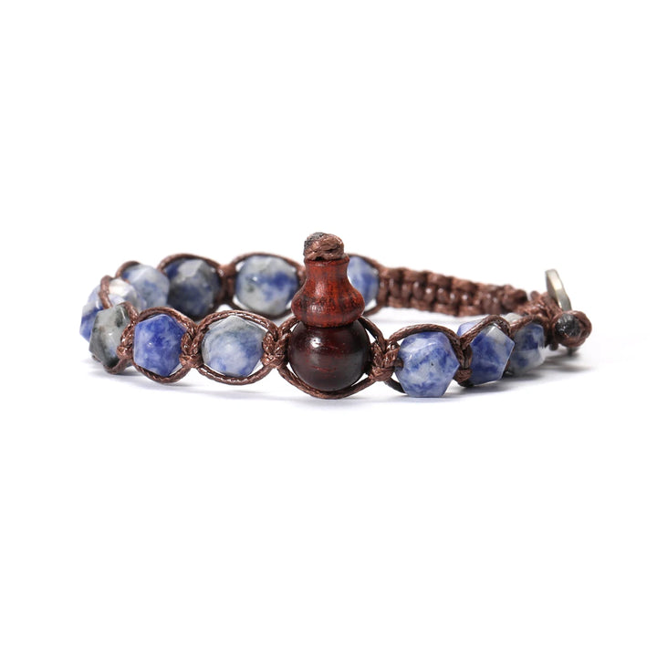 Natural Stone Handwoven Adjustable Unisex Bracelet