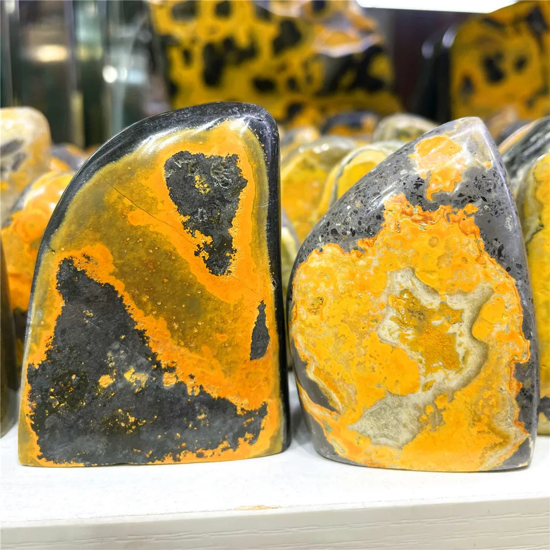 Bumblebee Jasper Crystal Polished Stone Freeform (Rare)