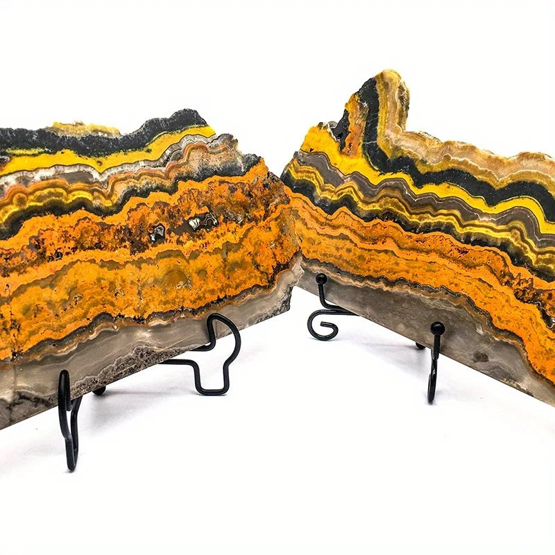 Bumblebee Jasper Crystal Polished Slab Specimen