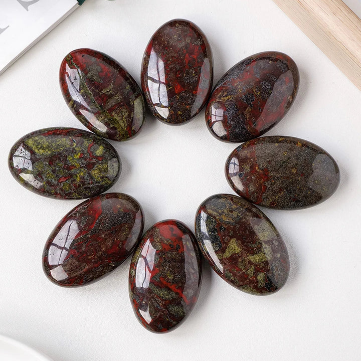 Dragon Blood Jasper Palm Stone