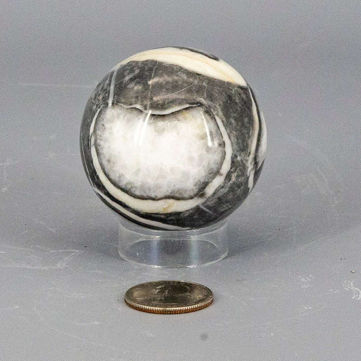 Shell Stone Crystal Sphere 54mm-Spheres-Crystal Destiny-Shell Stone-218g - 54mm-Crystal Destiny