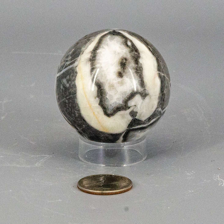 Shell Stone Crystal Sphere 54mm-Spheres-Crystal Destiny-Shell Stone-218g - 54mm-Crystal Destiny