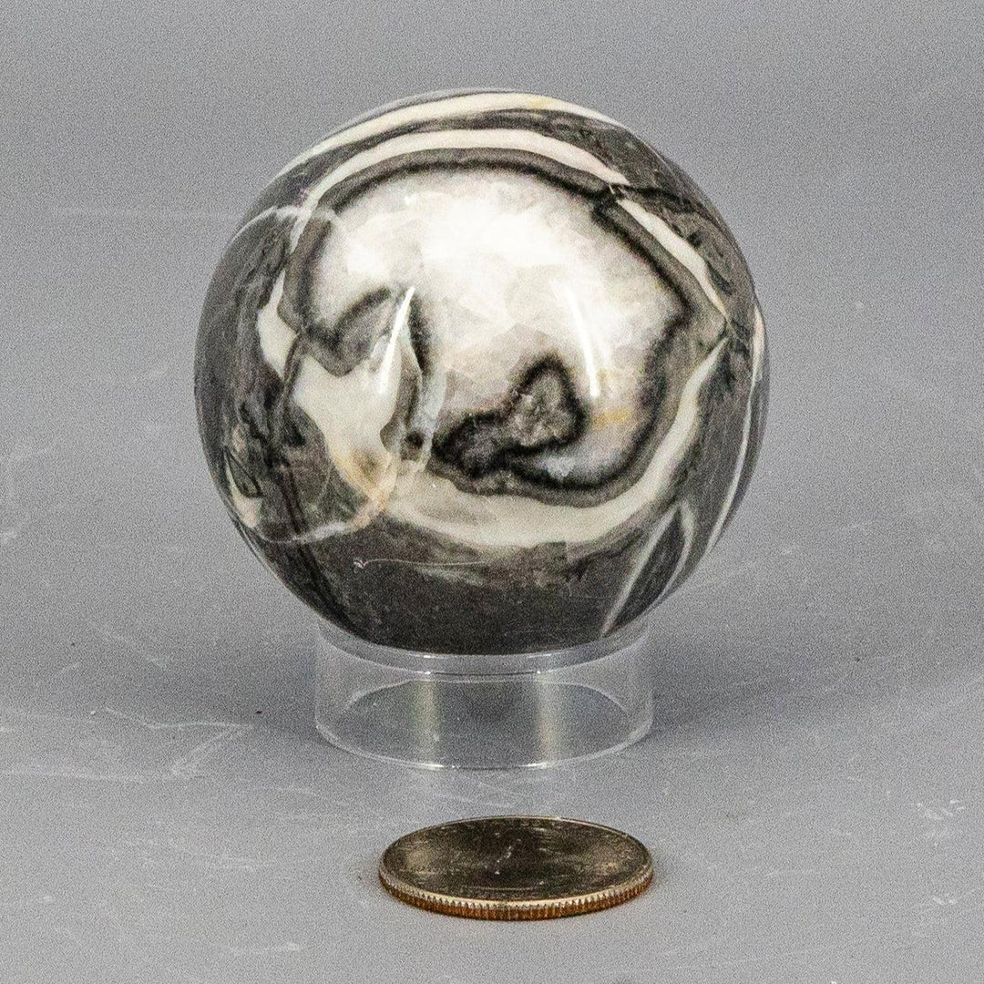 Shell Stone Crystal Sphere 54mm-Spheres-Crystal Destiny-Shell Stone-218g - 54mm-Crystal Destiny