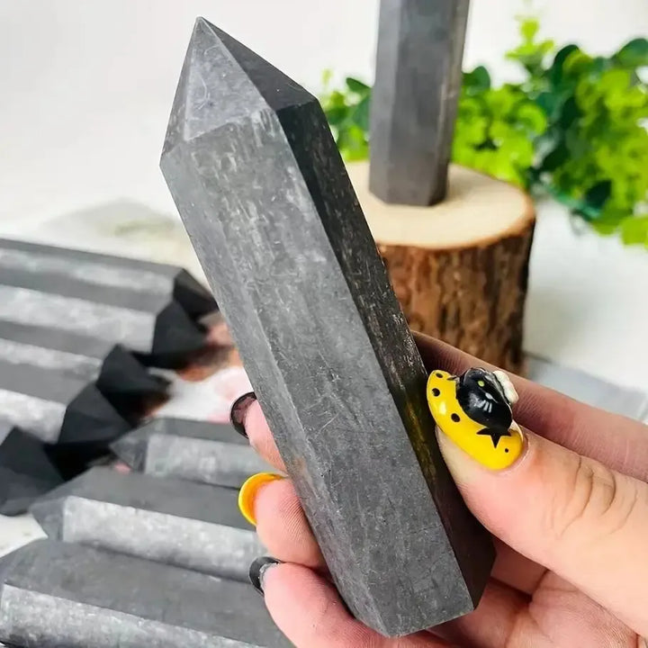 Shungite Crystal Tower-Towers-Ali-Schungite-90-110mm-Crystal Destiny
