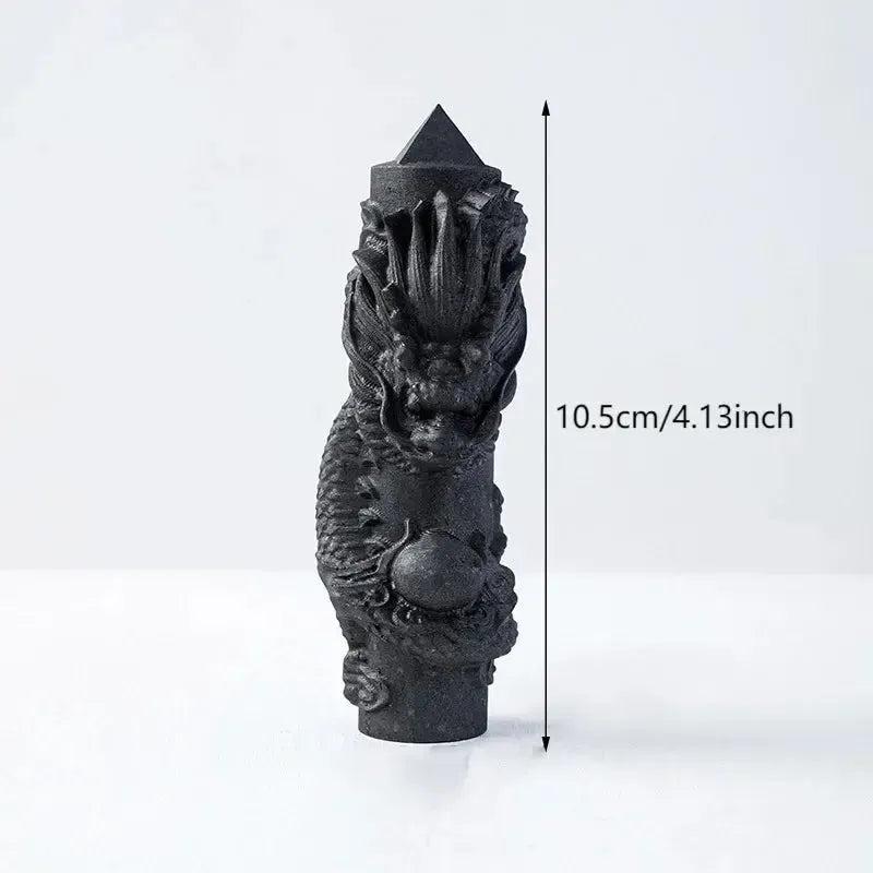 Shungite Dragon Tower | Hand Carved Wand
