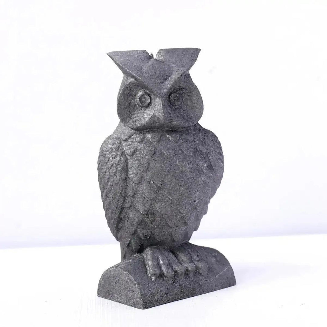 Shungite Owl Carving | Hand Carved Stone