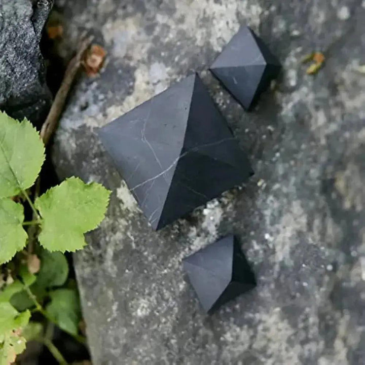 Shungite Pyramids Multiple Sizes 30-60mm EMF Protection