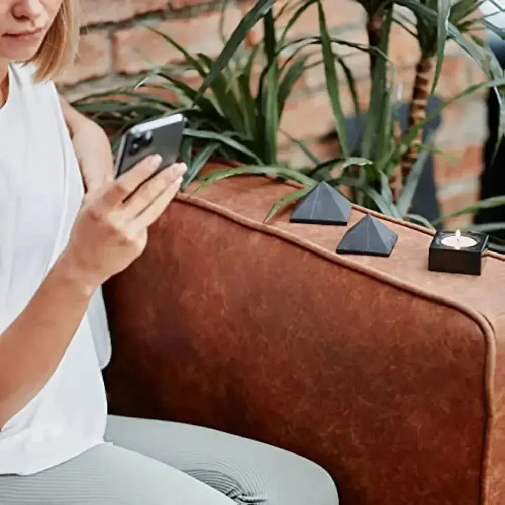 Shungite Pyramids Multiple Sizes 30-60mm EMF Protection-Pyramids-Ali-Shungite-30mm-Crystal Destiny