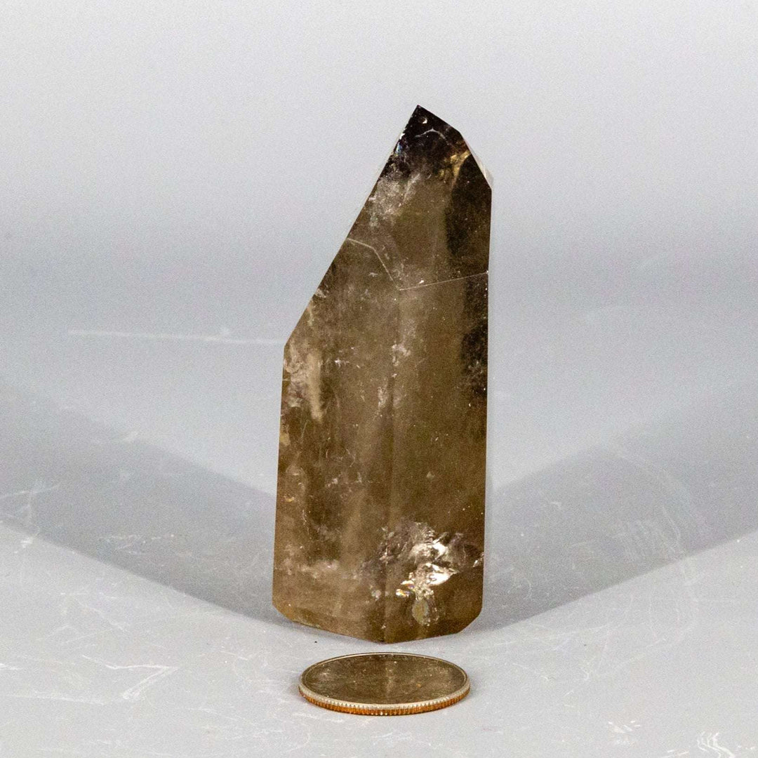 Smokey Quartz Freeform Point-Points-Crystal Destiny-Smokey Quartz-164g - 3.00"H x 1.50"W x 1.10"D-Crystal Destiny
