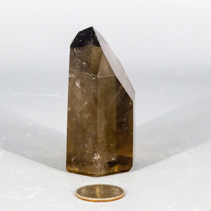 Smokey Quartz Freeform Point-Points-Crystal Destiny-Smokey Quartz-164g - 3.00"H x 1.50"W x 1.10"D-Crystal Destiny