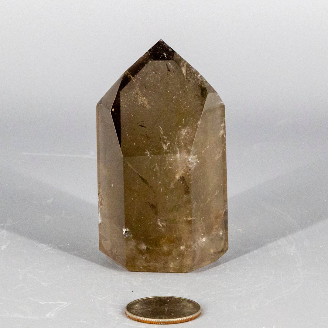 Smokey Quartz Freeform Point-Points-Crystal Destiny-Smokey Quartz-164g - 3.00"H x 1.50"W x 1.10"D-Crystal Destiny