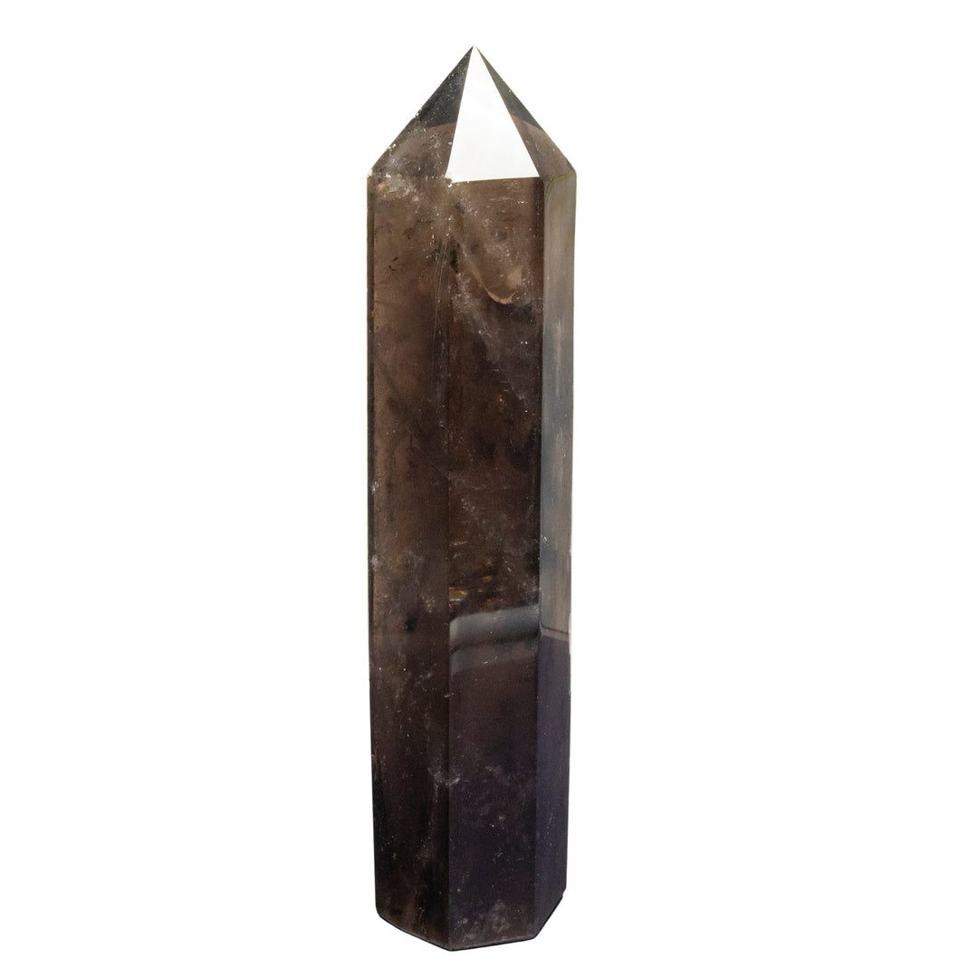 Smoky "Dark" Quartz Tower-Towers-Crystal Destiny-Smokey Quartz-10" H x 2" W-Crystal Destiny