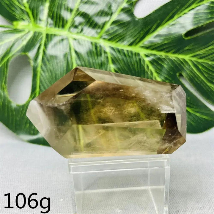 Smoky Quartz free-form crystal from Crystal Destiny, a hand-polished tower with smoky brown hues.