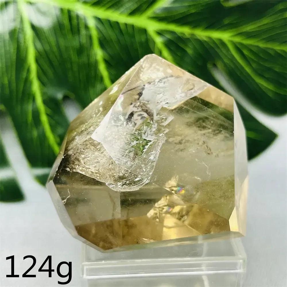 Crystal Destiny's hand-polished Smoky Quartz free-form crystal, 124g, with smoky brown-to-charcoal color.