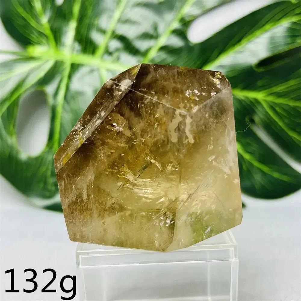 Hand-polished smoky quartz free-form crystal from Crystal Destiny, showing its natural brown-to-charcoal color.