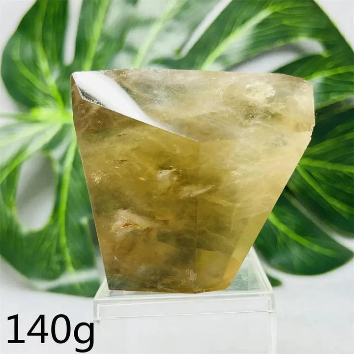 Hand-polished smoky quartz free-form crystal tower from Crystal Destiny, 140g, with natural brown-to-charcoal hues.
